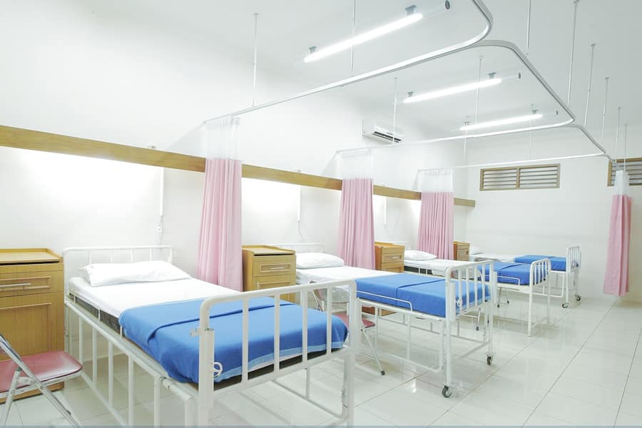 Sala de internación de un centro de salud